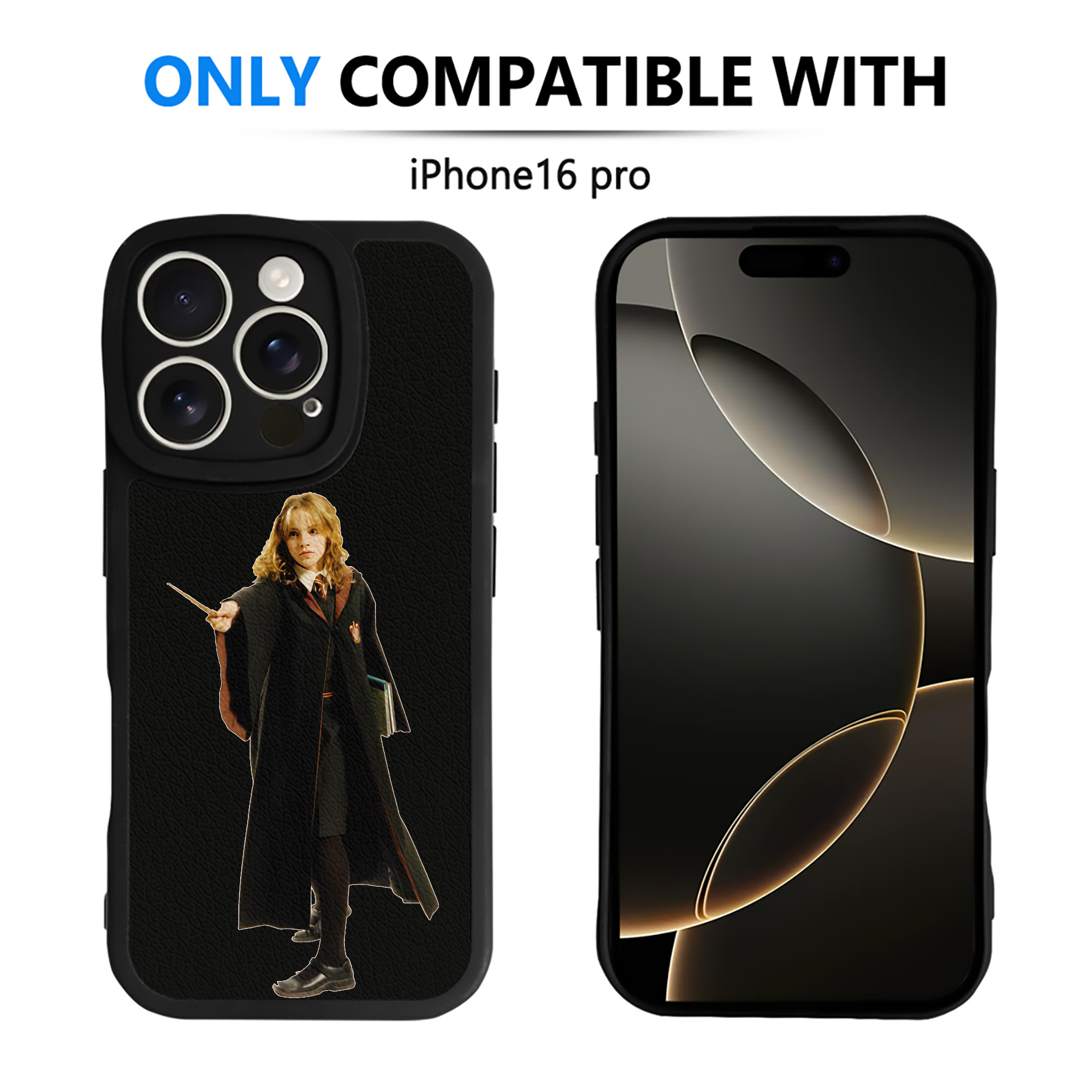 （画像用） Harry Potter ハリー・ポッターシリーズ 【iPhone 16シリーズ対応】シリコンスマホケース（レザー調） 材質：シリコン